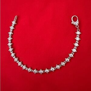 Beautiful Judith Ripka 925 Silver CZ Bracelet